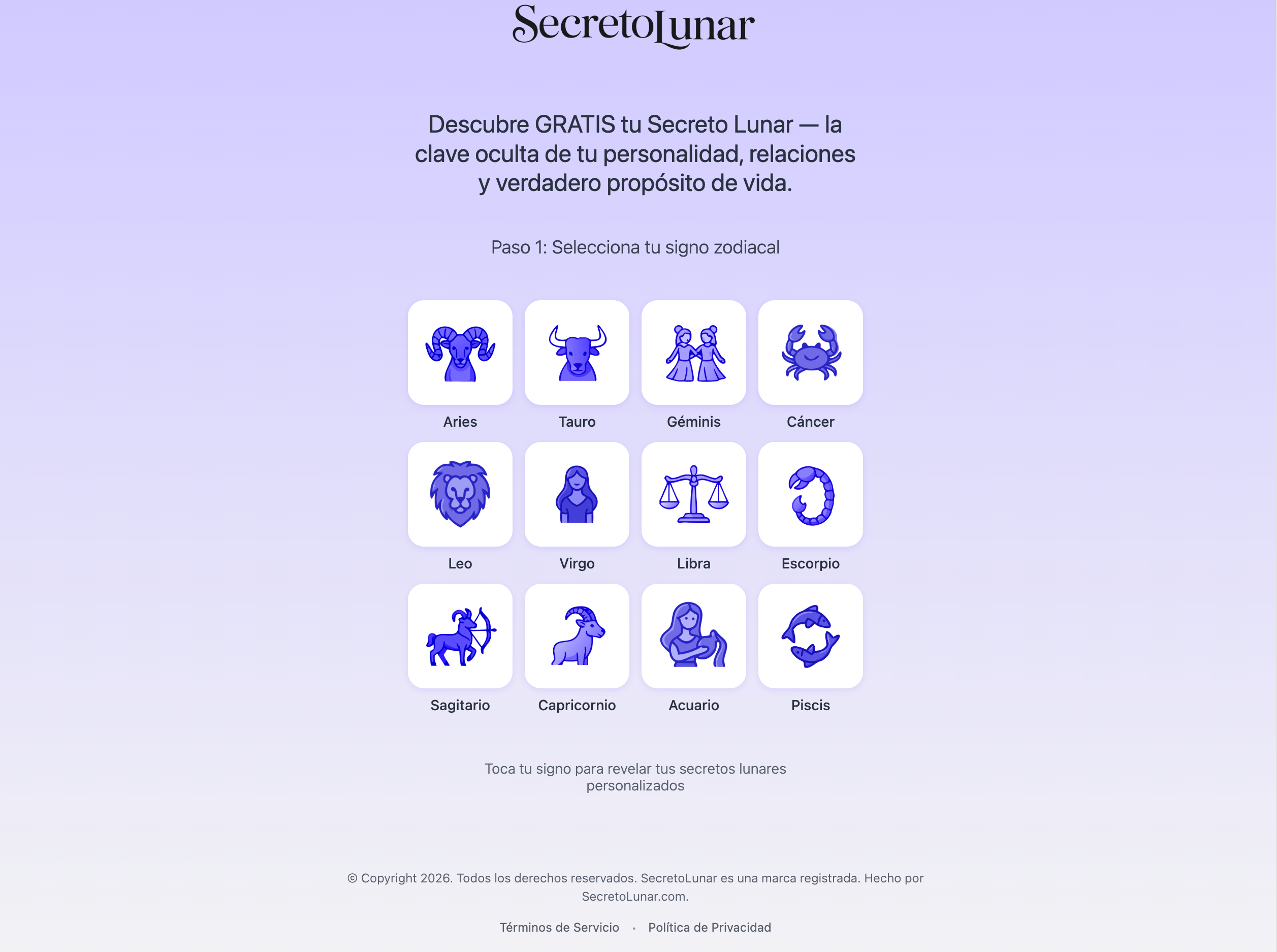 SecretoLunar app screenshot